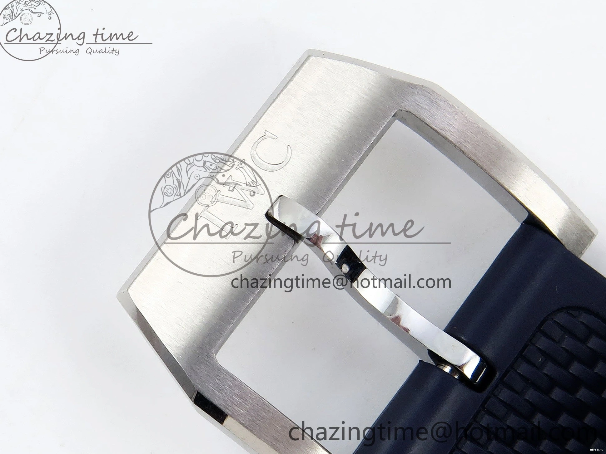 MIROTIME 0412 Casual Portuguese Chrono IW3716 Z+F 1:1 Best Edition White Dial on Blue Rubber Strap A 7016